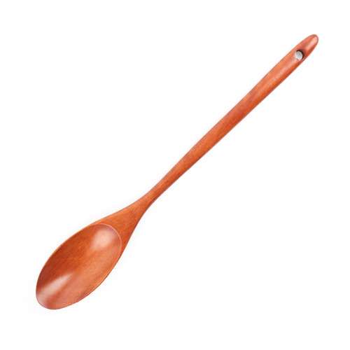 Rose Wood Lacquered Oval Stir-Fry Spoon 28 1P | Stir-Fry Turner Cooking Spoon