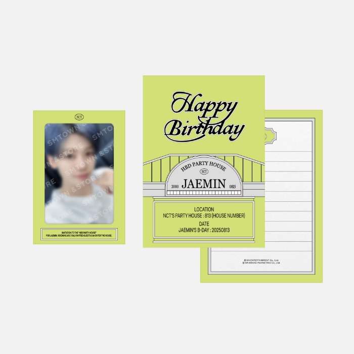 JAEMIN ARTIST BIRTHDAY PARTY CARD