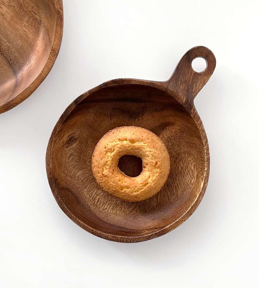 No. 1 Acacia Handle Wood Plate | Home Party Plating Dish