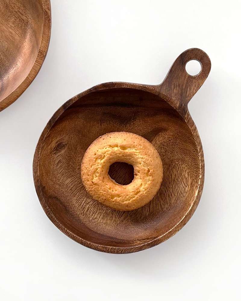 No. 1 Acacia Handle Wood Plate | Home Party Plating Dish