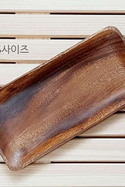 S 28×13 アカシア長方形ウッドトレイ 皿 ボウル 盛り皿