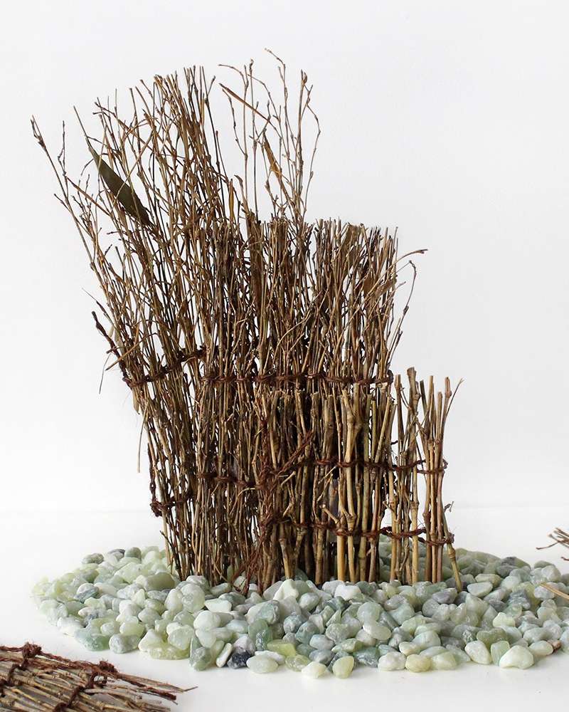 Decorative Wood Branch | Bamboo Mini Tray Japanese Cuisine Styling Prop Broom Bale Tray