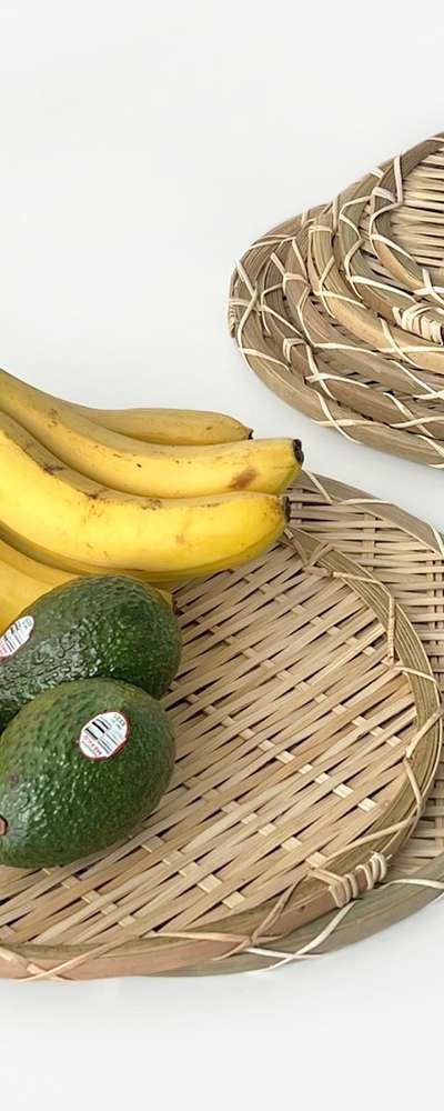 竹製円形ざる 刺身盛ざる | 蕎麦盤 揚げ物 チヂミ チジミ 野菜巻き