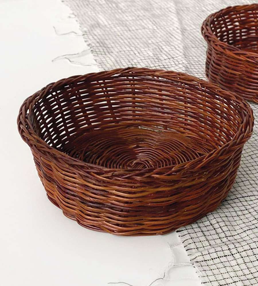 L Fun Mini Basket Round | Rice Cake Basket Songpyeon Korean Confectionery Egg Packaging