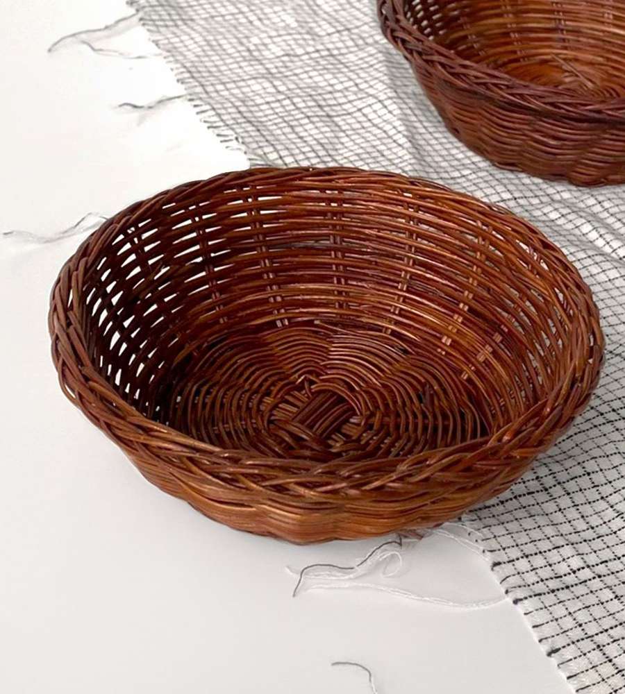 S Fun Mini Basket Round | Rice Cake Basket Songpyeon Korean Sweets Egg Packaging