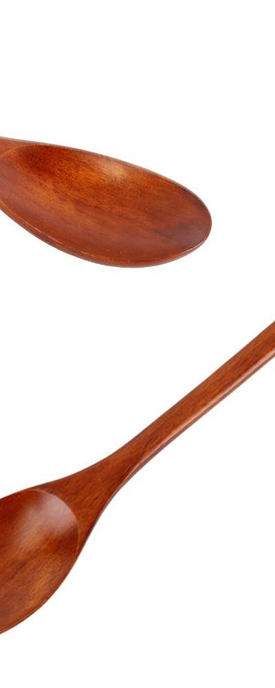 天然ローズウッド漆塗りオーバルロング炒め杓子 42cm（多用途木製炒めスプーン 業務用かき混ぜ杓子 ウッド杓子）