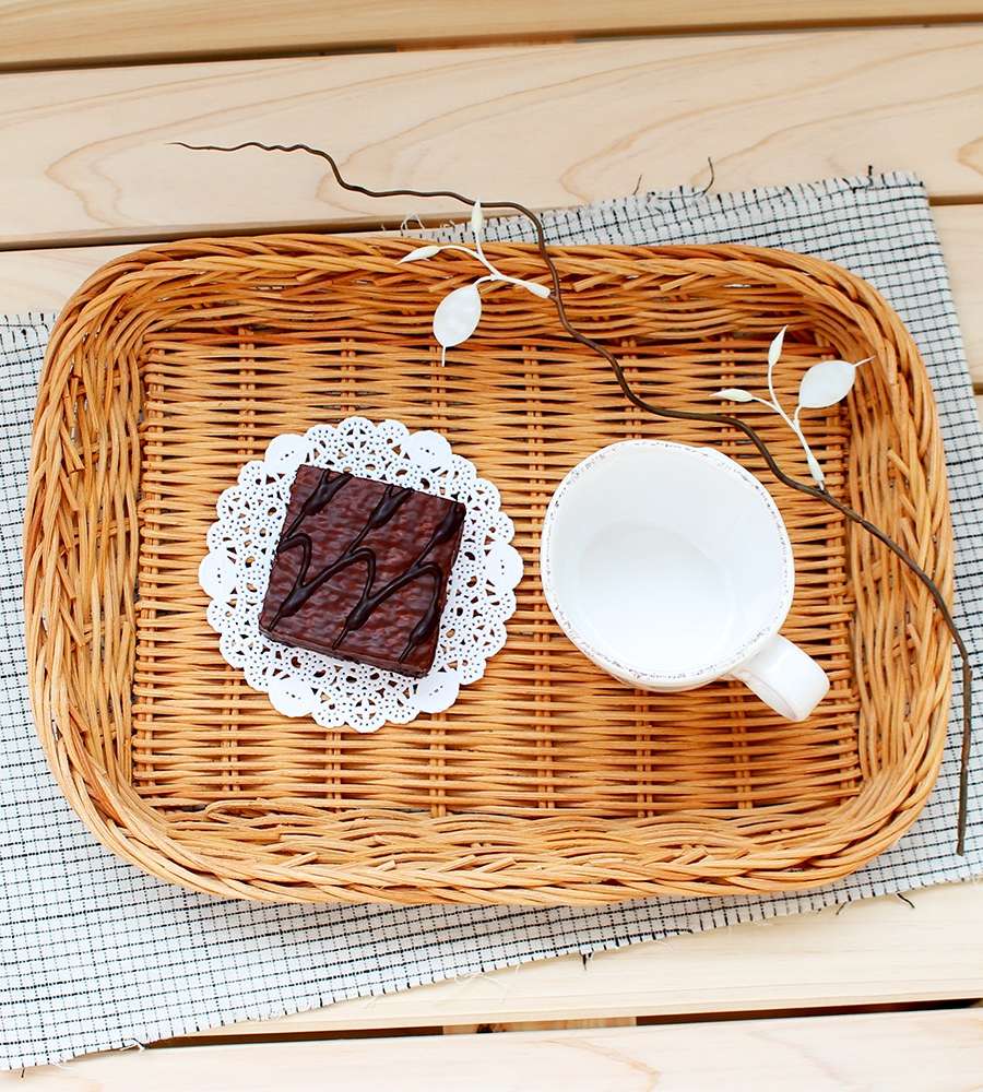 Rattan Low Sieve Basket