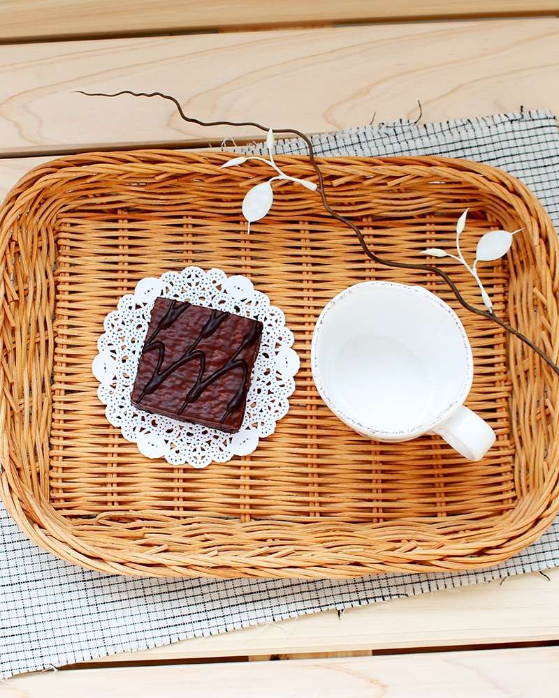 Rattan Low Sieve Basket