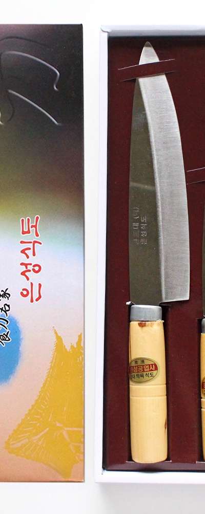 銀城 食道 2P セット|南原 伝統 ステンレス 手作り キッチンナイフ