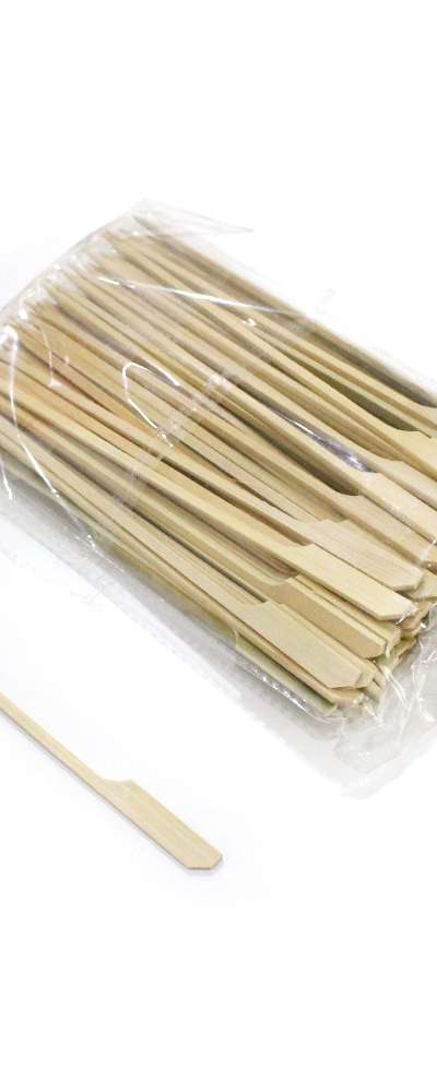 18cm Bamboo Handle Skewer | Fruit Kebab Hamburger Sandwich Vinyl Tanghulu DIY Skewer Stick
