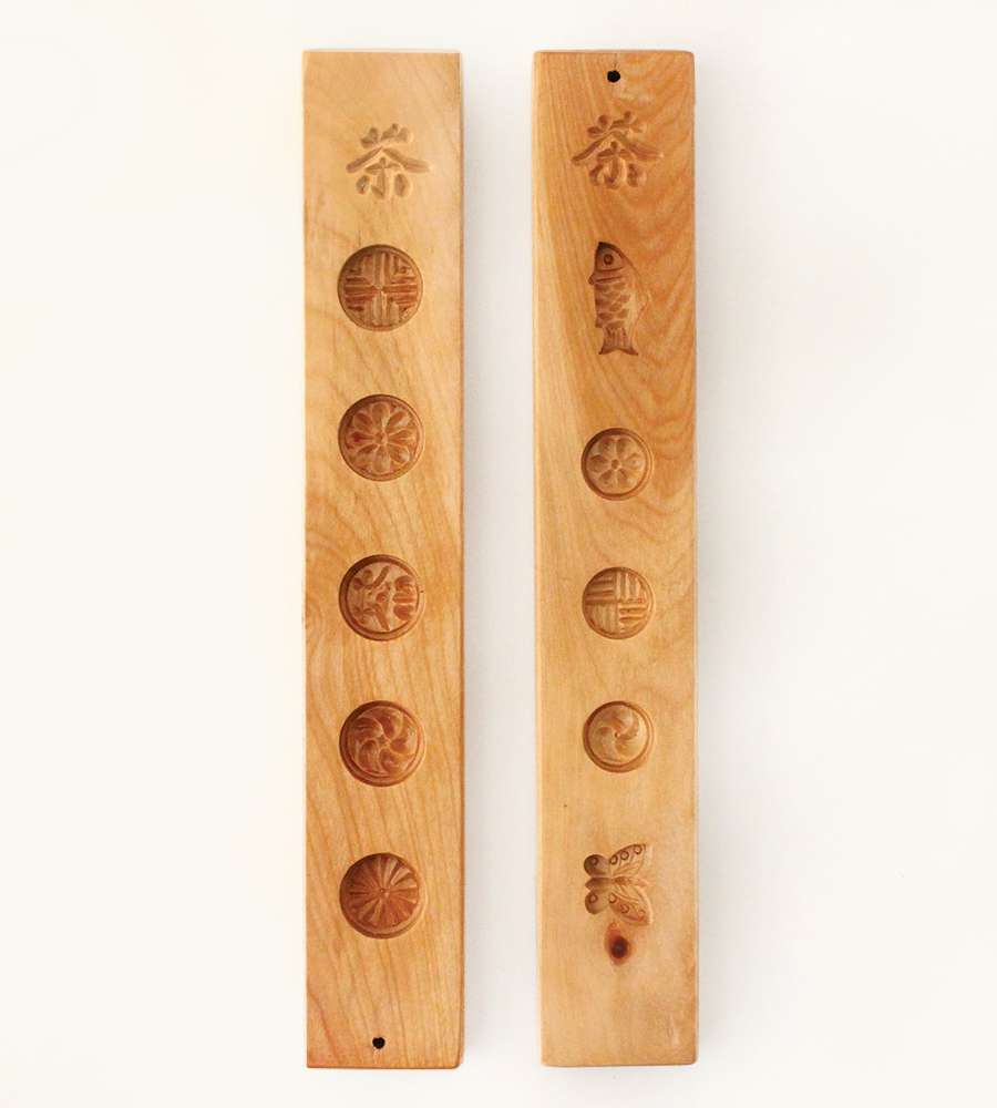 Domestic Birch Wood Small Dasik Mold 10-Cavity (Traditional Yakgwa Mold Rice Cake Mold Dasik Stamp)