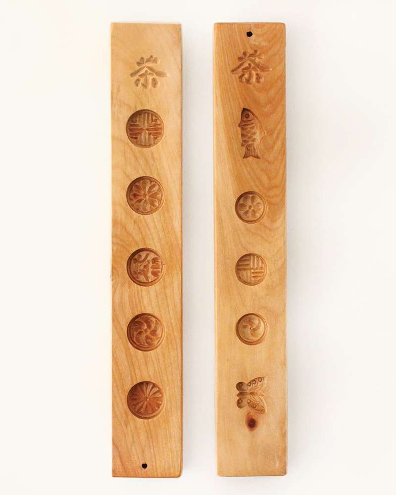 Domestic Birch Wood Small Dasik Mold 10-Cavity (Traditional Yakgwa Mold Rice Cake Mold Dasik Stamp)