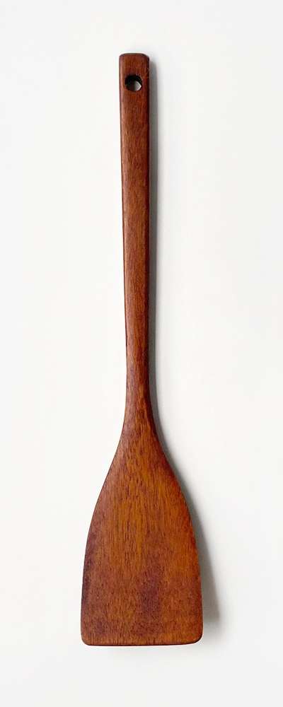 Camphor Wood Lacquered Small Spatula 25cm Wood Natural Material Full Flipper