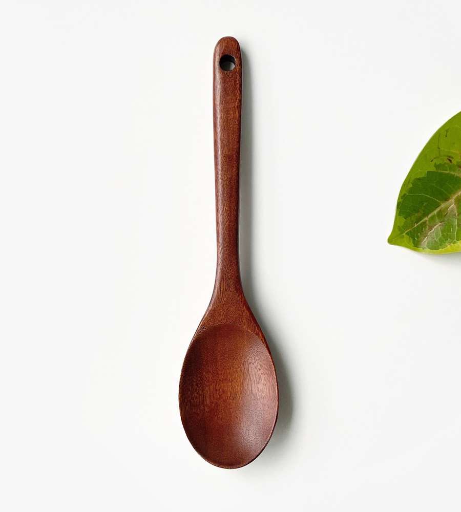 Camphor Wood Wooden Spatula Oval 25cm - Cooking Spoon Turner