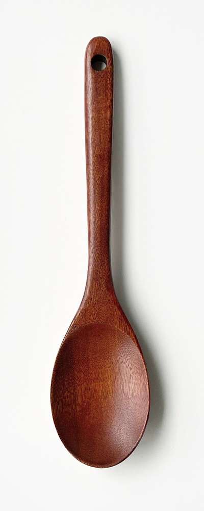 Camphor Wood Wooden Spatula Oval 25cm - Cooking Spoon Turner