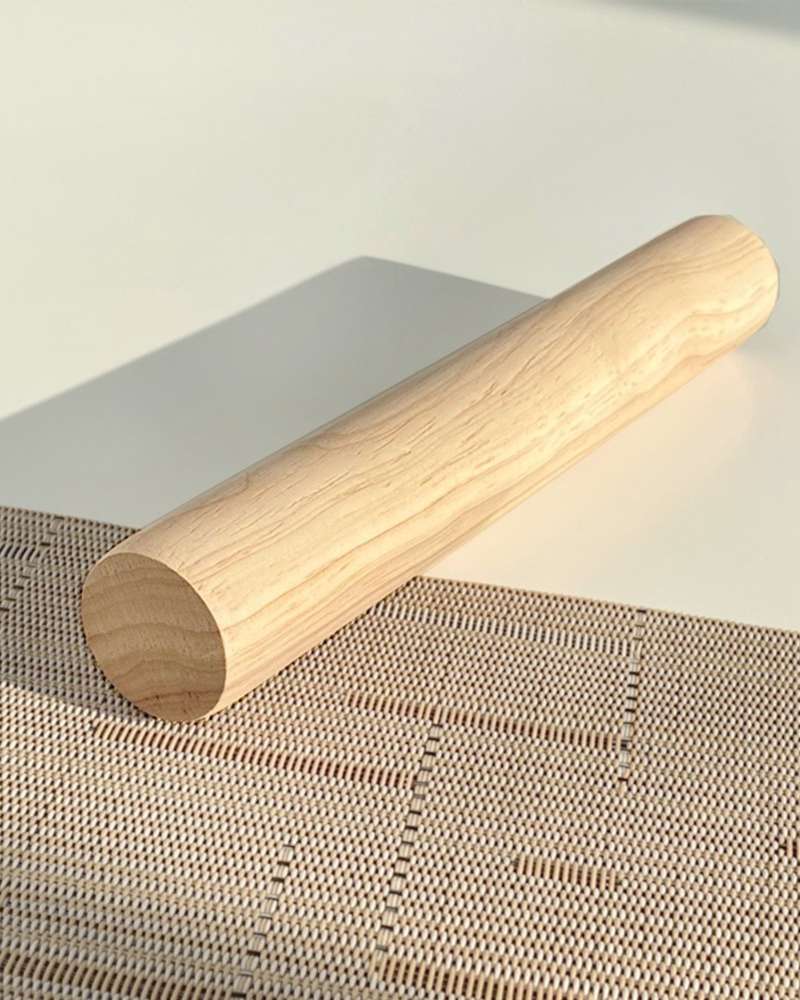 Mini Wooden Rolling Pin 19.5 – for Dumpling Wrappers, Knife-Cut Noodles, Bread Dough, Flour Dough