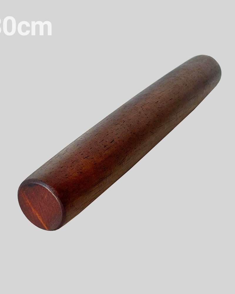 M Rosewood Lacquered Wood Rolling Pin 2 | Kitchen Cooking Tool Noodle Dough Dumpling Wrapper Roller Massage Stick Yoga Bar
