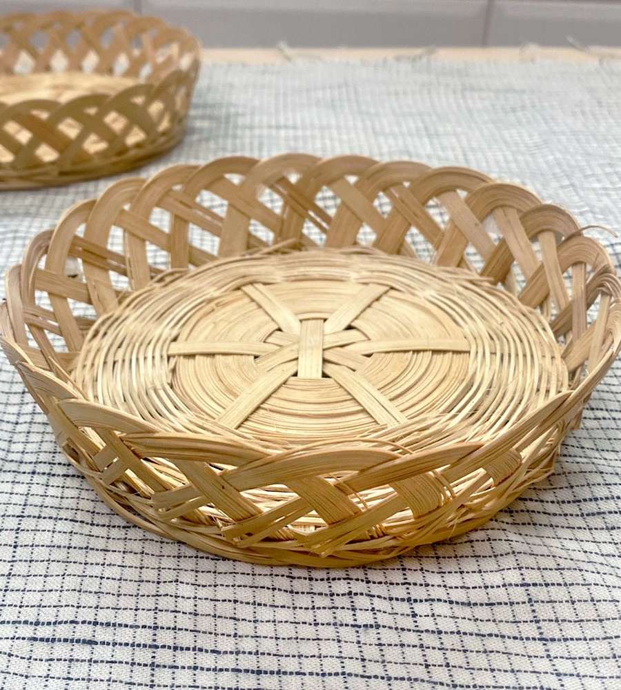 Bamboo Mini Basket 15L Songpyeon Basket Korean Sweets Rice Cake Packaging