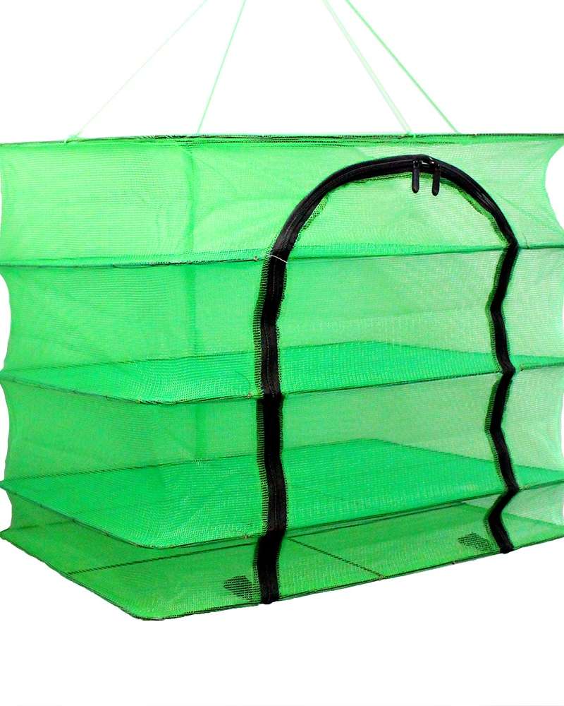 Size 3 56x40cm Green 3-Tier Drying Rack | Fish Drying Net Camping Dishware Rack