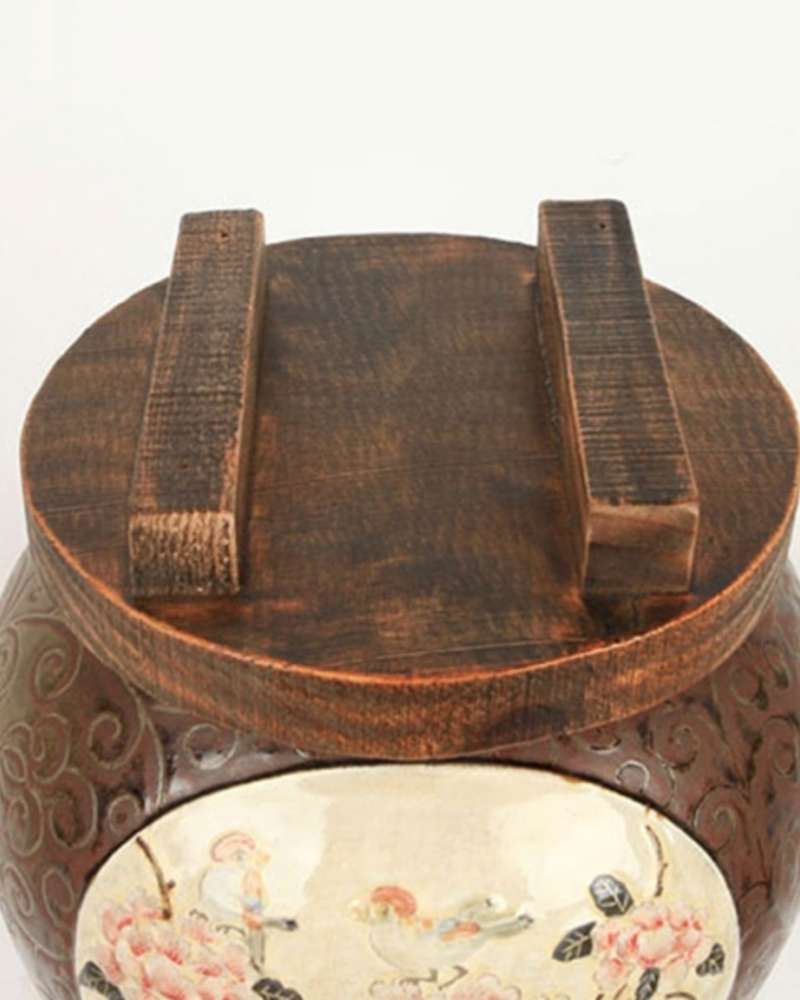 Pine Wood Rice Container Lid and Coaster (Medium)