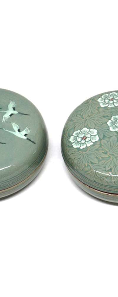 道城青磁 5号 香合＆宝石箱（統合）