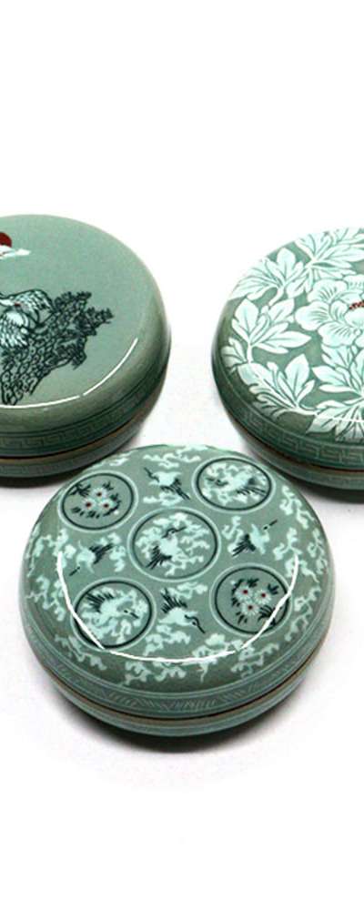 도城青磁 3号 香合＆宝石箱（統合）