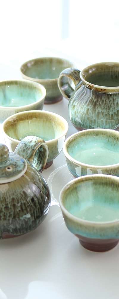 天目 プーアル茶用 五人茶器セット