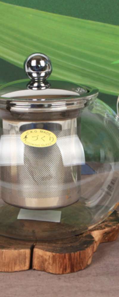 チカオ 高級ステンレス茶漉し付き茶急須 (800ml)CK-020MB