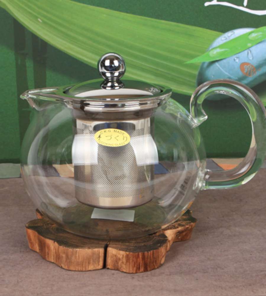 CHIKAO Premium Stainless Steel Strainer Teapot (800ml) CK-020MB