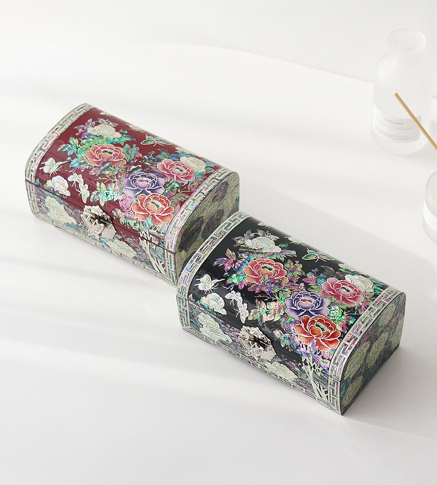 BEST Premium Mother-of-Pearl Lacquerware Luxury Jewelry Box Collection - Gift & Keepsake by Master Craftsman Jang Tae-bok