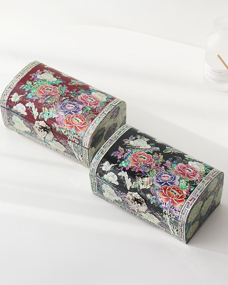 BEST Premium Mother-of-Pearl Lacquerware Luxury Jewelry Box Collection - Gift & Keepsake by Master Craftsman Jang Tae-bok
