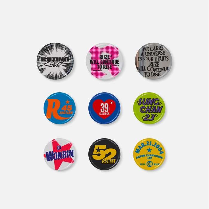 2025 RIIZE CONCERT TOUR [RIIZING LOUD] PIN BUTTON SET