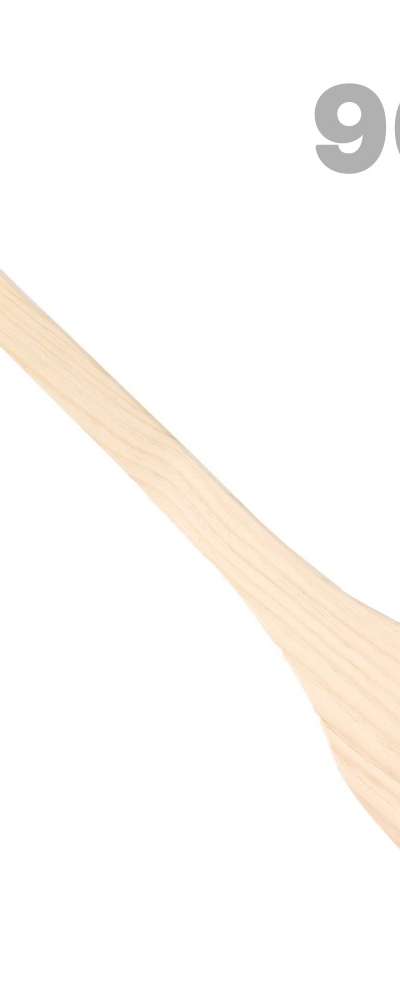 90cm Domestic Wood Long Wooden Spatula (Commercial Restaurant Large Square Wood Spatula Multi-Purpose Cooking Tool Cauldron Long Spatula)