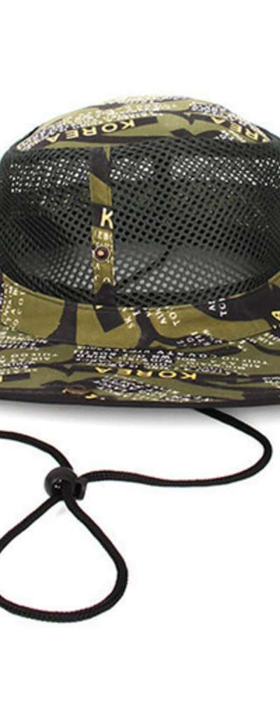 English Pattern Khaki Mesh Cap | Work Cap Military Survival Mesh Hat Fishing Hiking Safari Jungle Hat