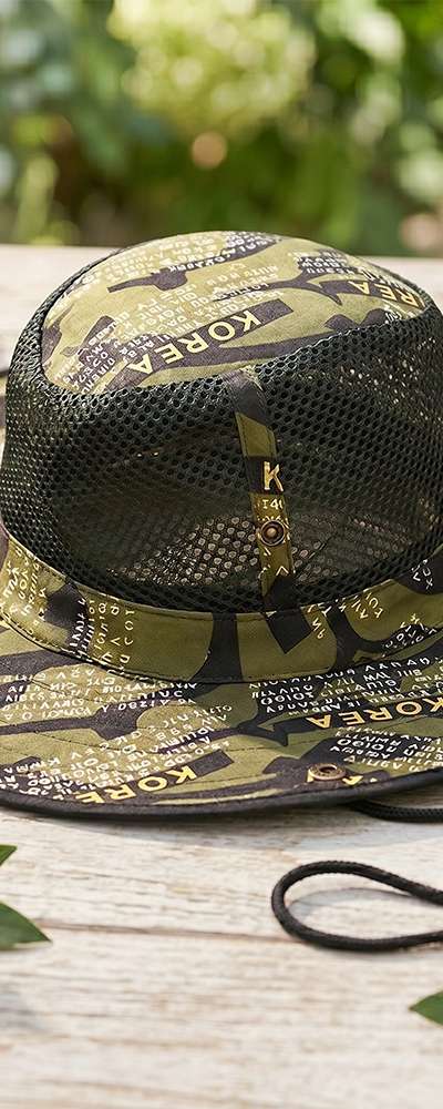 Zaitoon English Mesh Cap (Summer Brim Hat Jungle Safari Military Survival UV Protection Fishing Work Cap)