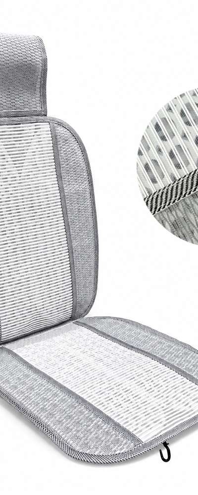 Line Ventilated Car Seat Cushion Gray (Cooling Breathable Summer Cushion for Bus Office Car Taxi Truck)