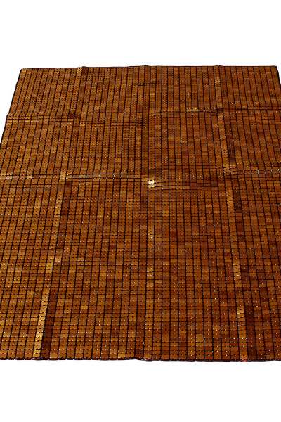 150cm x 195cm Bamboo Folding Mat Brown L (Bed Mat, Floor Tatami, Summer Camping Mat)