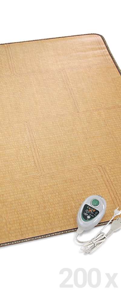 200cm x 285cm Living Room Premium Electric Heating Mat (Firewood Aesthetic Winter Ondol Floor Dual-Zone Heating Electric Pad)
