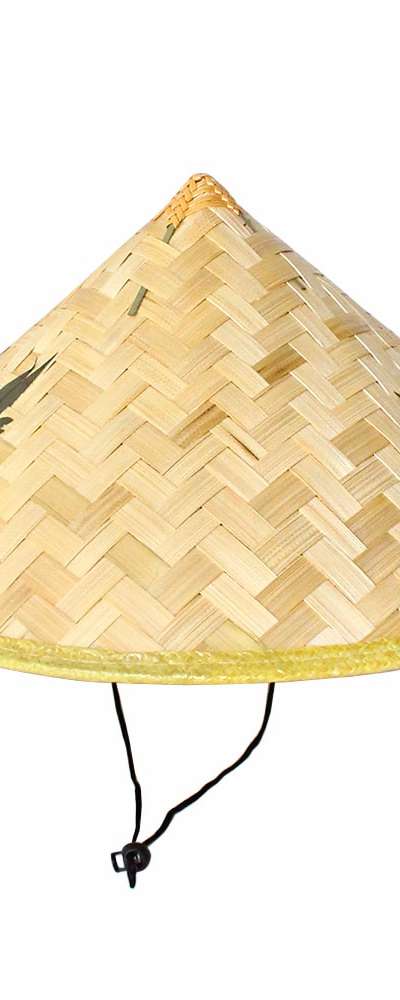 42cm 円錐形農笠 木の葉 竹製 夏帽子 伝統農笠 農作業帽子 釣り 登山 紫外線カット 笠