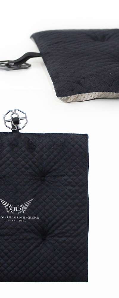 Soft Royal Microfiber Square Cushion Black (Interior Office Student Car Seat Winter Automobile Square Cushion)