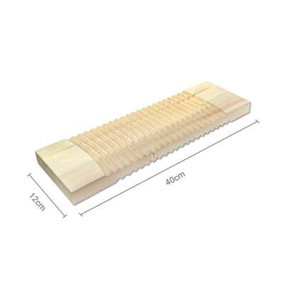12 x 40cm 木製洗濯板（下地洗い洗面台下着手洗い伝統手洗い多用途無垢材足ツボ洗濯用品）