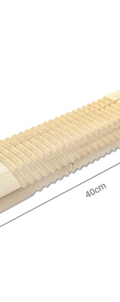 12 x 40cm Wooden Washboard (Hand Laundry, Traditional Washing, Multi-Purpose Natural Wood Foot Acupressure Laundry Tool)