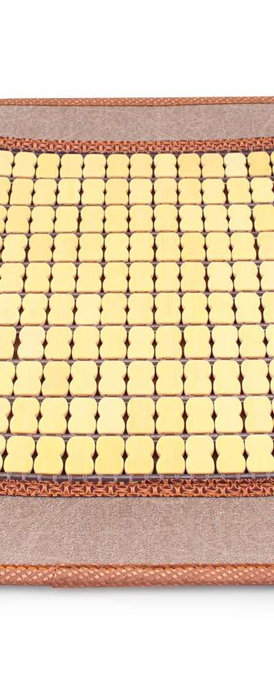 Border Mahjong Large Seat Cushion | Cool Summer Natural Wood Beaded Cushion Acupressure Office Car Cool Sheet Jjimjilbang Bamboo Mat