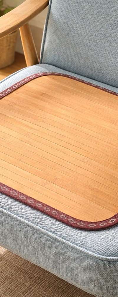 17mm Bamboo Seat Cushion Plain | Summer Breathable Mat Large Cushion Office Commercial Restaurant Guest Room Car Cool Cushion