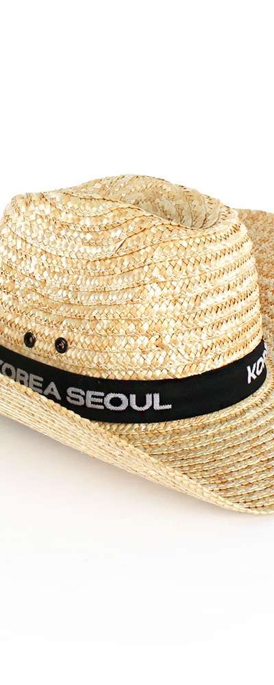 Cowboy Straw Hat (Summer Wide-Brim Jungle Water Hyacinth Hat UV Sun Protection Fishing Farm Work Hat)