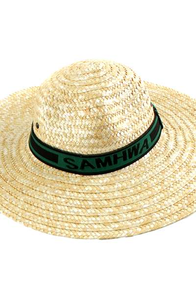 Band Straw Hat (Summer Wide-Brim Hat Jungle Woven Hat UV Sunlight Protection Fishing Farm Work Hat)