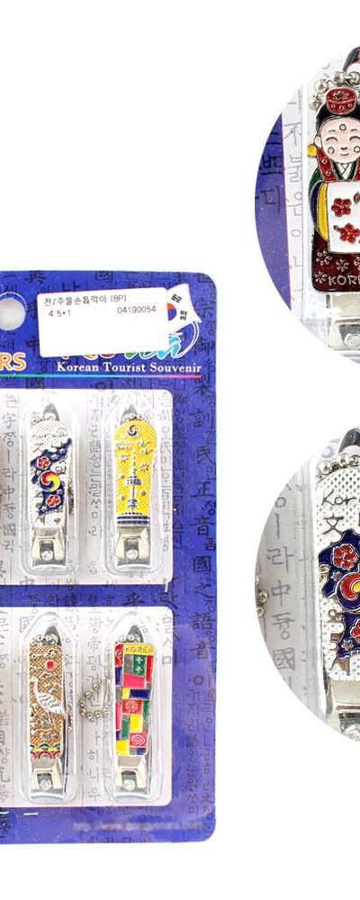 Cast Iron Folk Nail Clippers 8-Piece Set (Traditional Crafts, Souvenirs, Group Gifts)