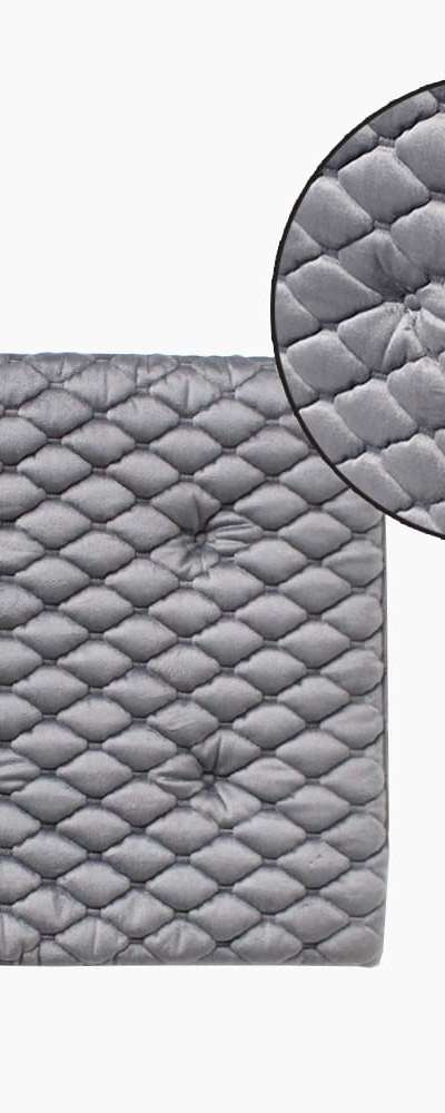 Quilted Micro-Suede Cushion (Interior Square Cushion Office Student Exam Seat Winter Car Cushion)
