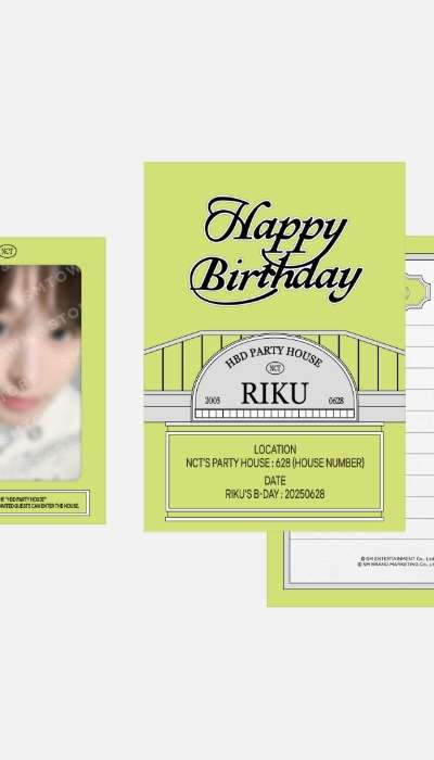 RIKU ARTIST BIRTHDAY PARTY CARD