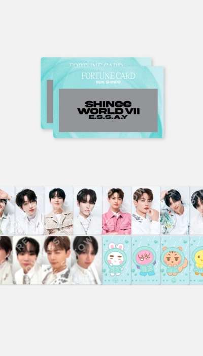 2025 SHINee WORLD Ⅶ 'E.S.S.A.Y' FORTUNE SCRATCH SET (RANDOM)